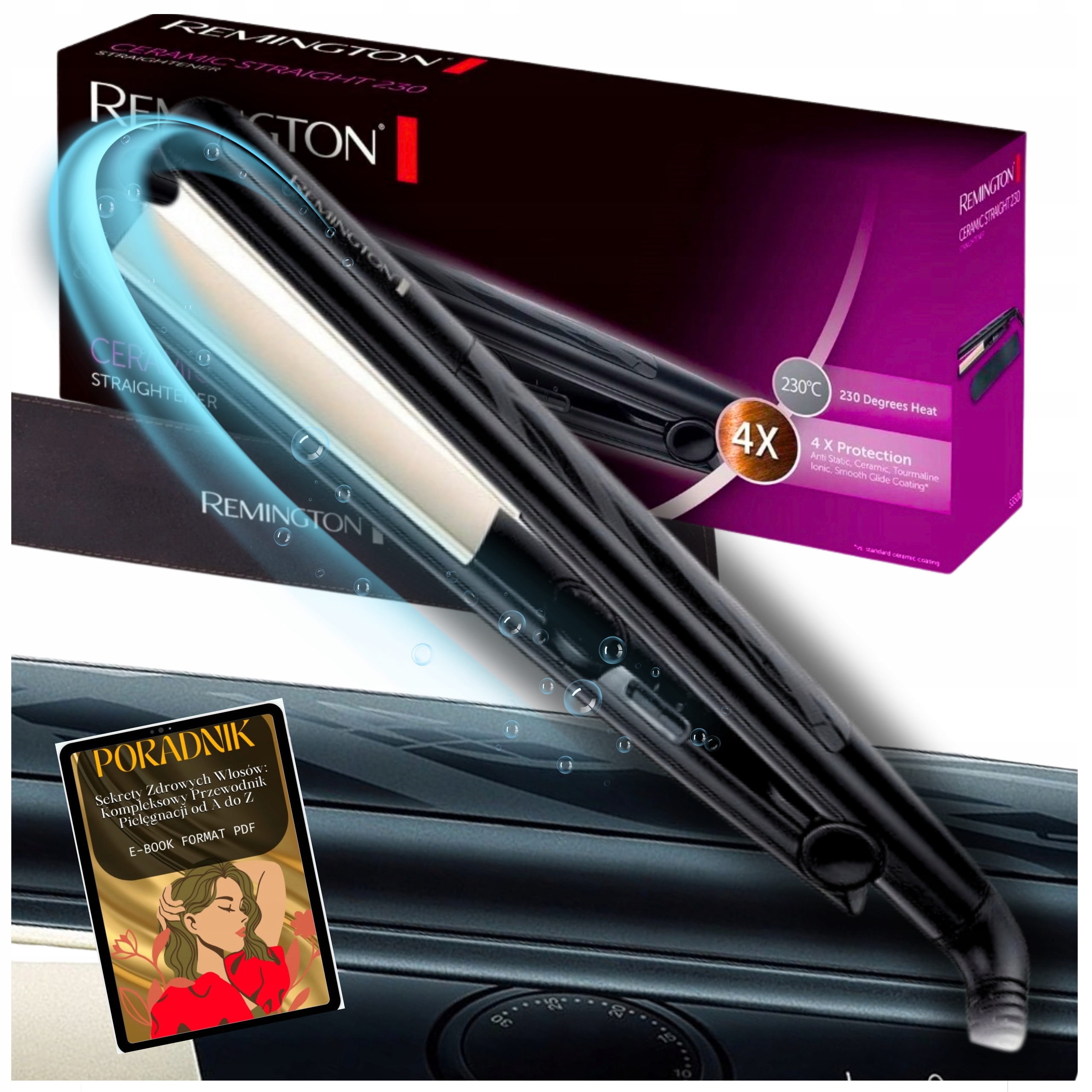 Prostownica Remington Do Włosów Ceramiczna Turmalinowa Jonizacja Solidna!