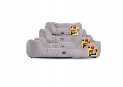 Legowisko dla psa prostokątne Honey Grey XL 90x70x21cm zipper