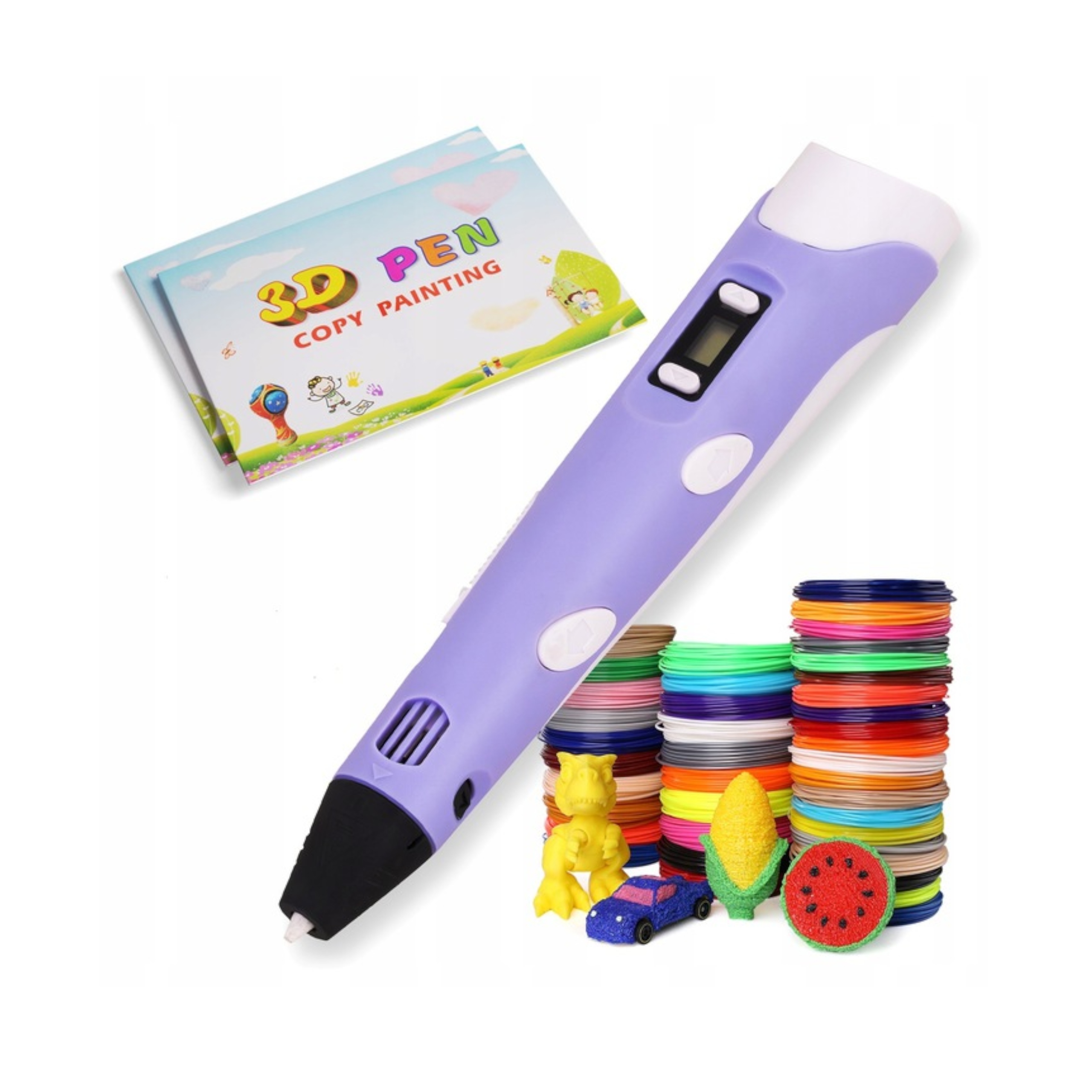 DŁUGOPIS 3D WKŁADY 200 METRÓW DRUKARKA 3D KOLOROWY FILAMENT ZESTAW XXL 2024 Rodzaj długopis 3D