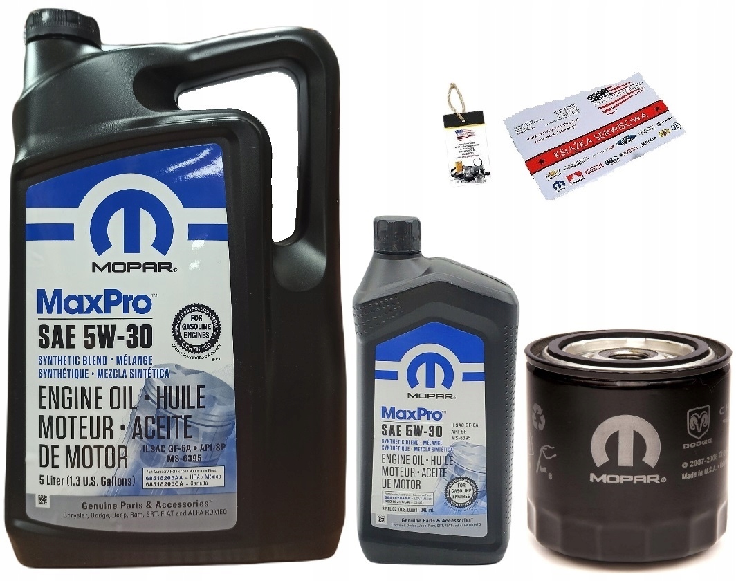

Mopar 5W30 6L Filtr OFE00292 (MO-090) Gratisy