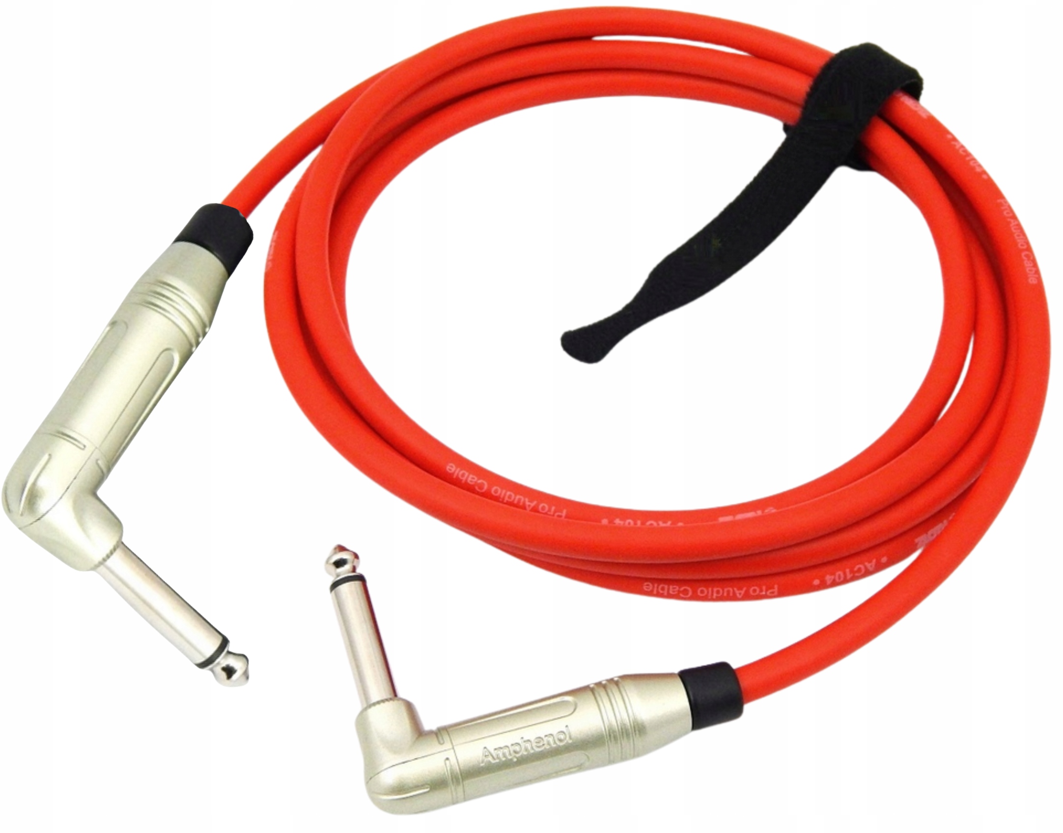 Klotz Kytarový Instrumentální Kabel Pro Efekty Jack 6,3mm Úhlový 5m Red