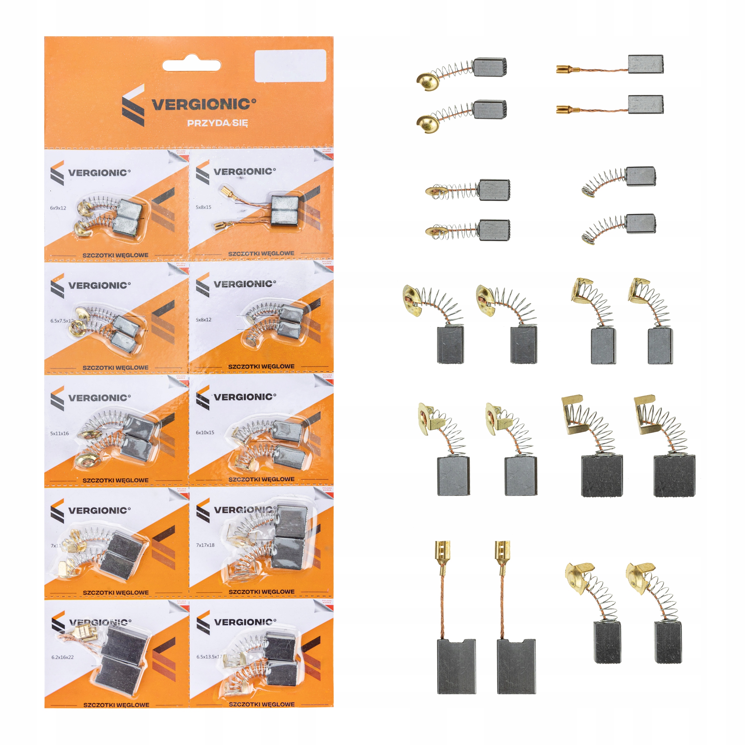 

Zestaw Szczotek Węglowych 10SZT MIX