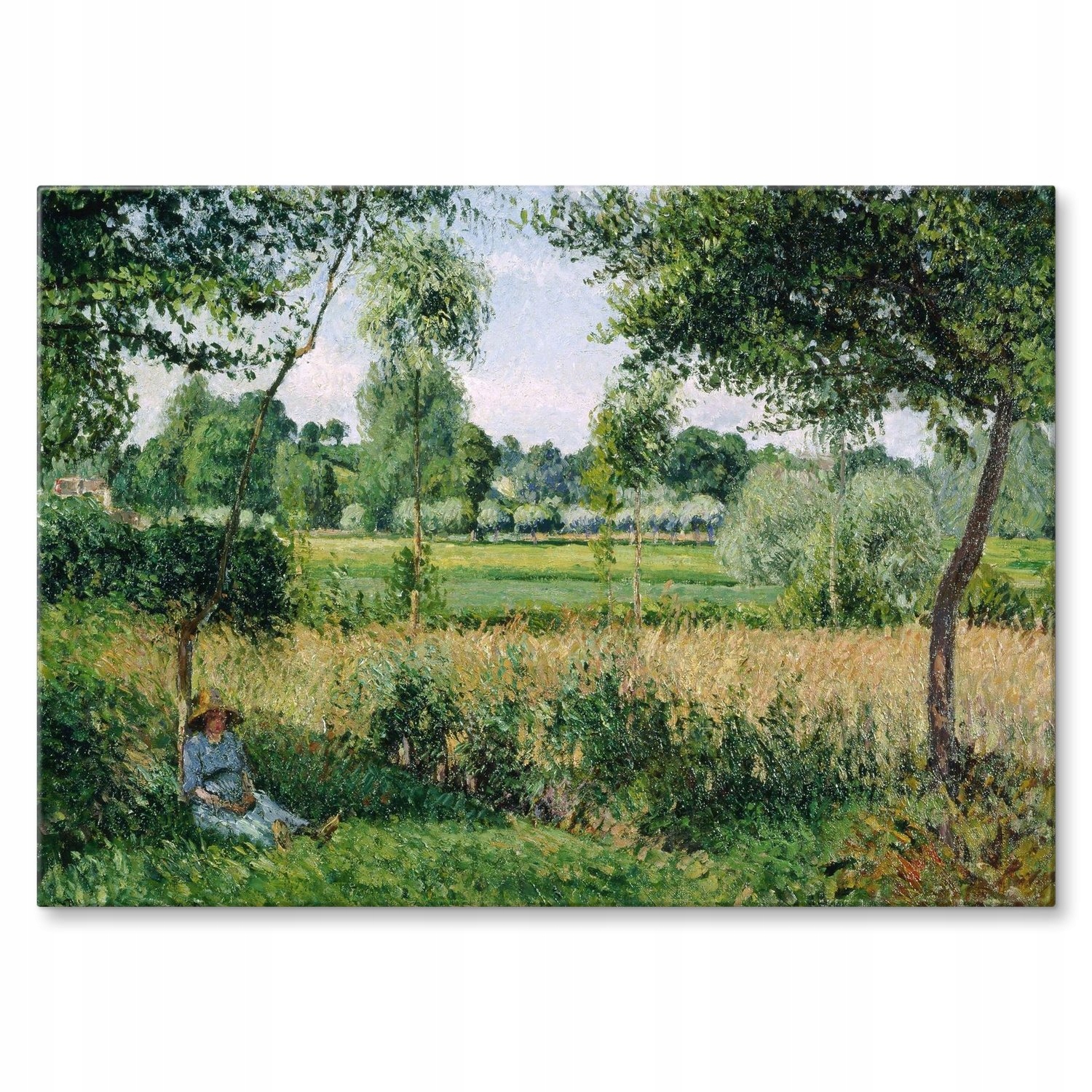 Kovový plakát Morning sunlight Pissarro Szyld Plech 30 x 42 cm Dárek
