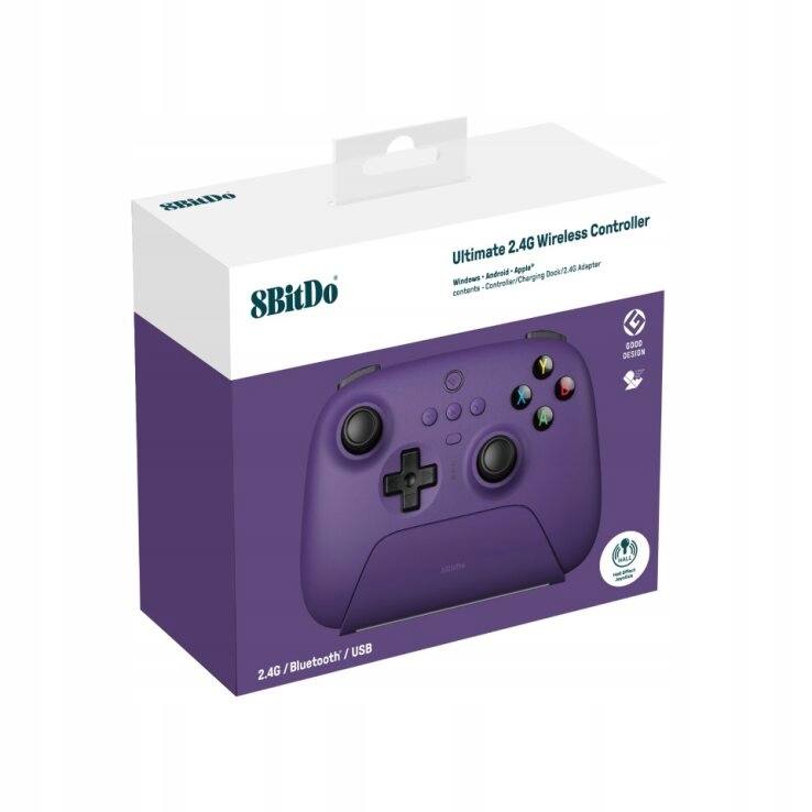 8BitDo Ultimate 2.4G Pad Hall Effect Purple (PC/Android/Apple)