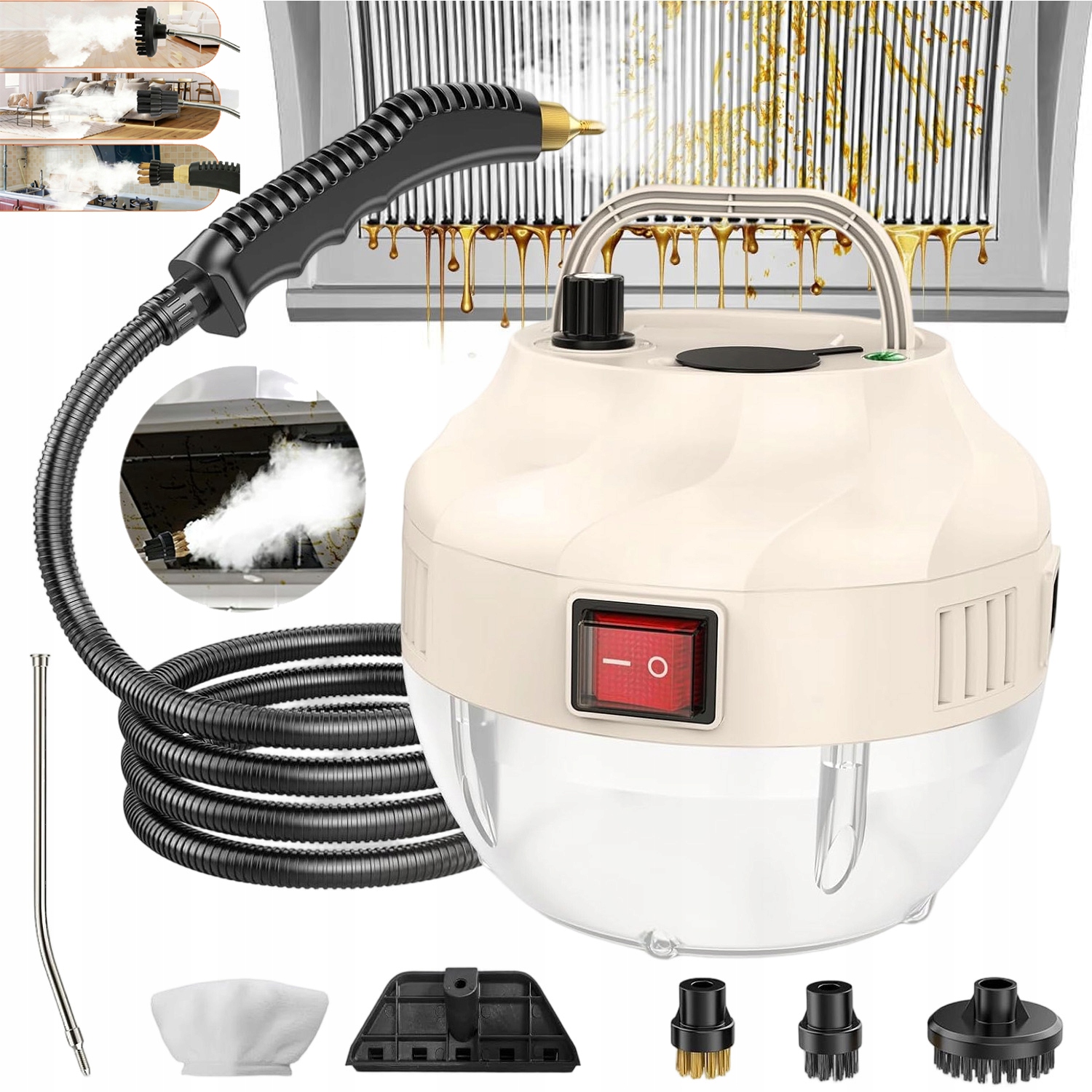 Parní Čistič Oken Parní Čistič 1000 ML 1500 W Univerzální Hadice