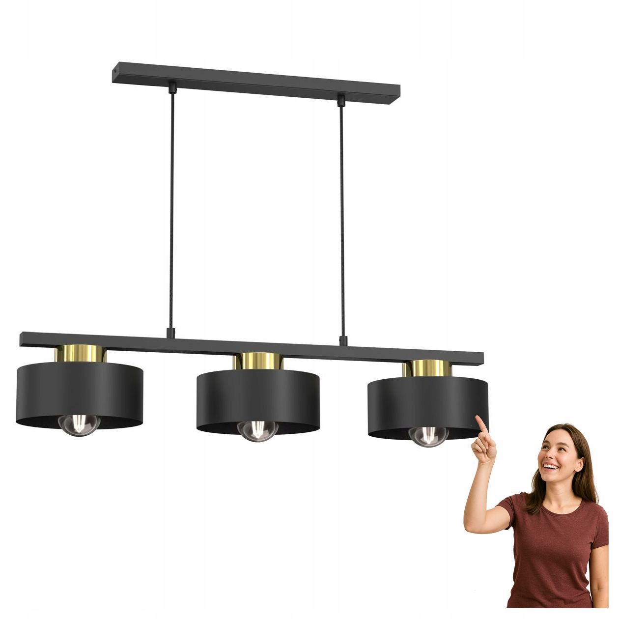 Trojitá závesná lampa na lište Marti 9998 Luminex