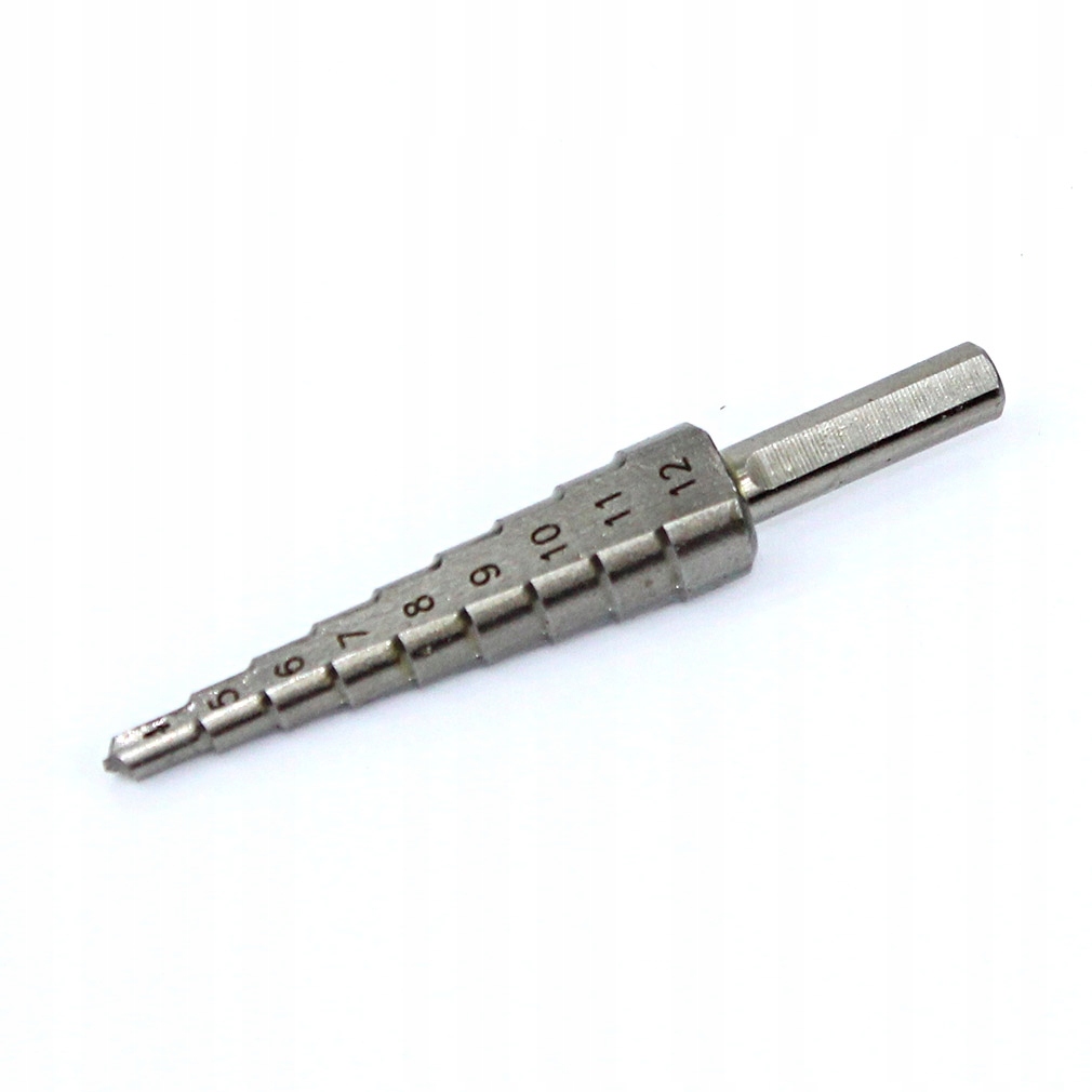 

Wiertło Stożkowe Stopniowe Kobaltowe 4-12 mm Inox