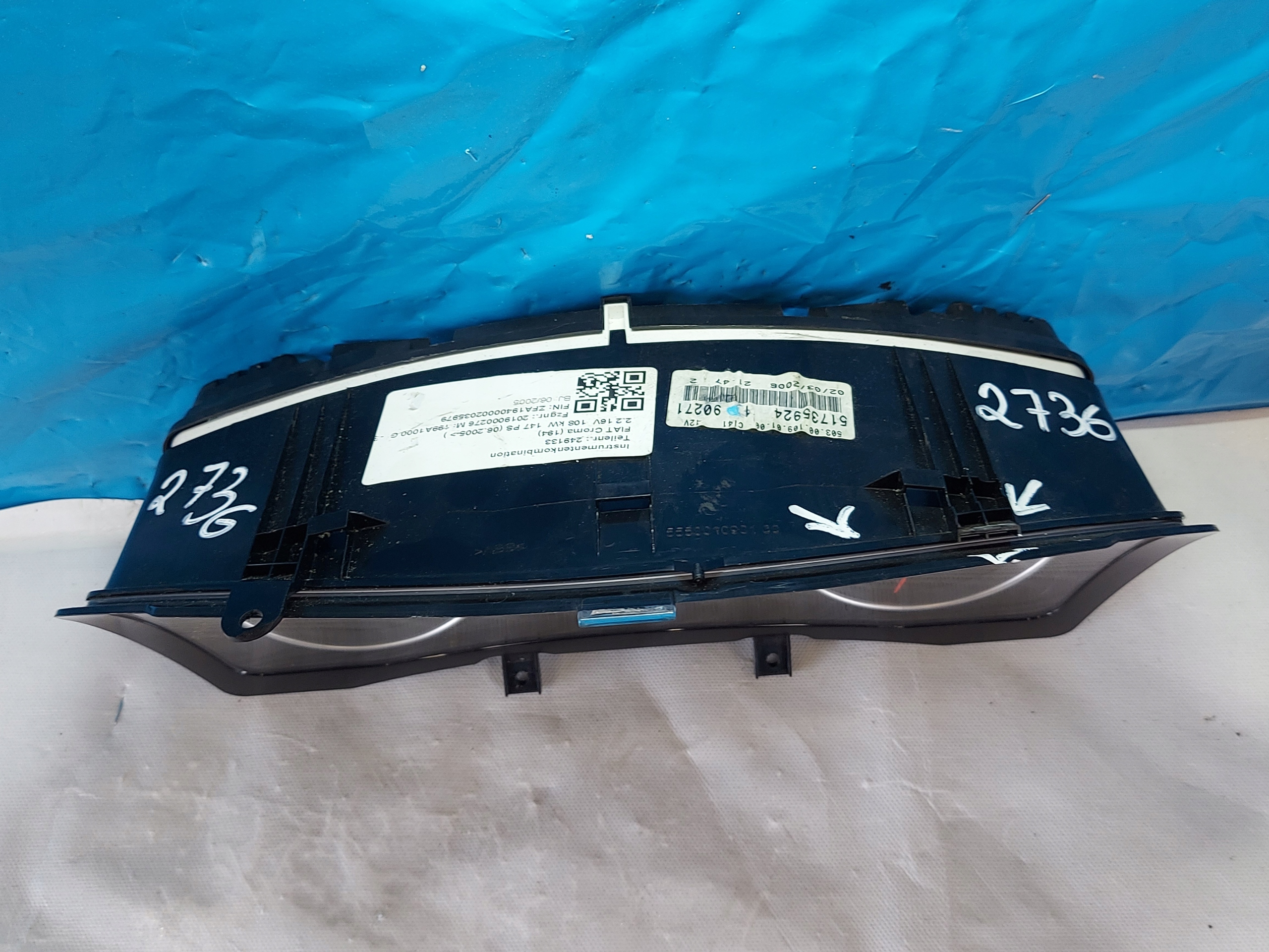 dials clock FIAT CROMA 2.2 16V 51735924
