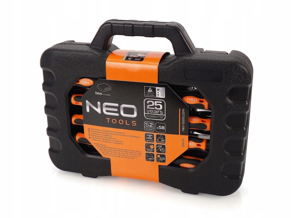 ZESTAW WKRETAKOW BITY 58el MAGNETYCZNE NEO 04 211 Mark NEO Tools
