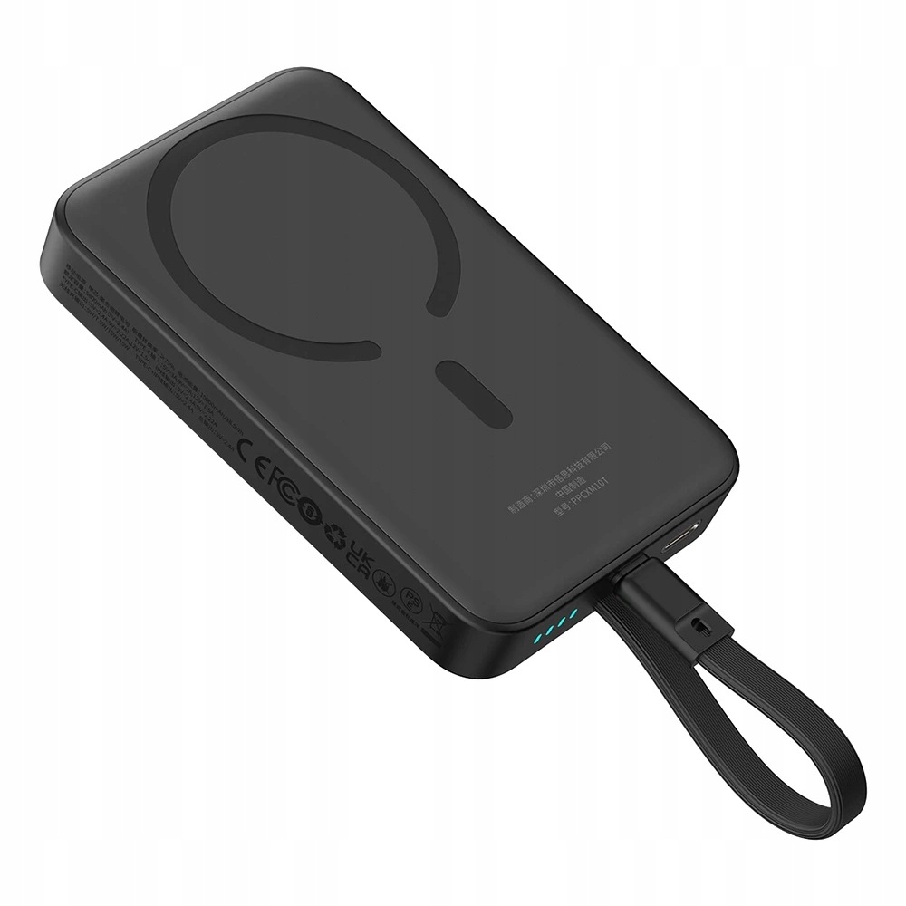 Magnetyczny powerbank Baseus (P1002210B113-00) 2× Usb-c, 10 000 30 czarny