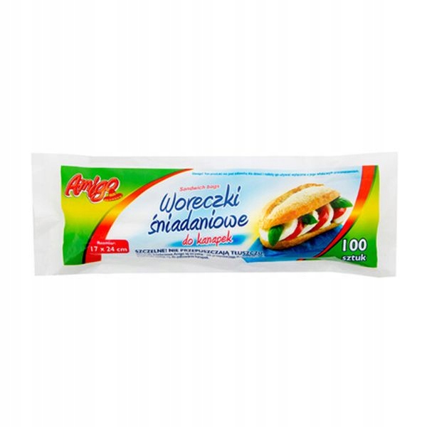 

Worki Woreczki Śniadaniowe Foliowe Torebki 100SZT.