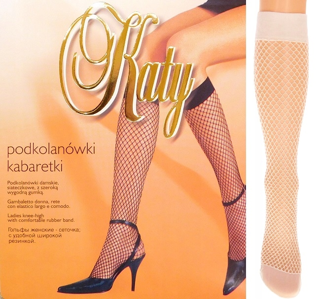 

Katy Rete podkolanówki kabaretki śr.oczka bianco