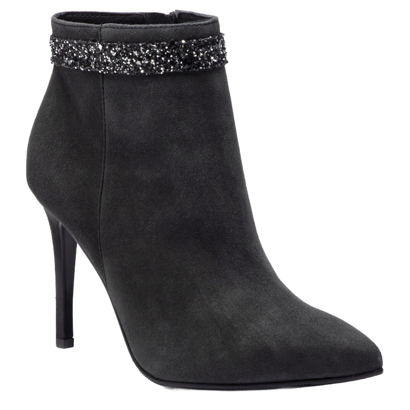 Eva Minge Dámské Kotníkové Boty Kožené Podpatky 39 3B2G2* 39 3_2