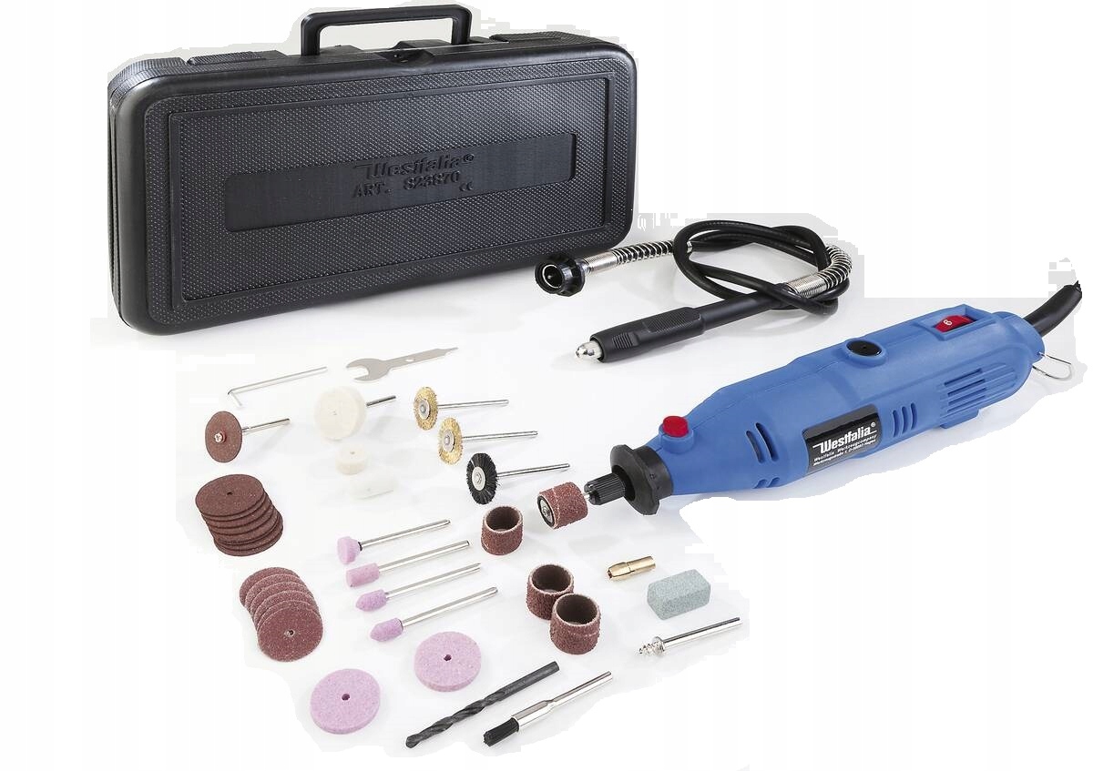 Miniwiertarka frezarka + 40 akcesoriów w walizce