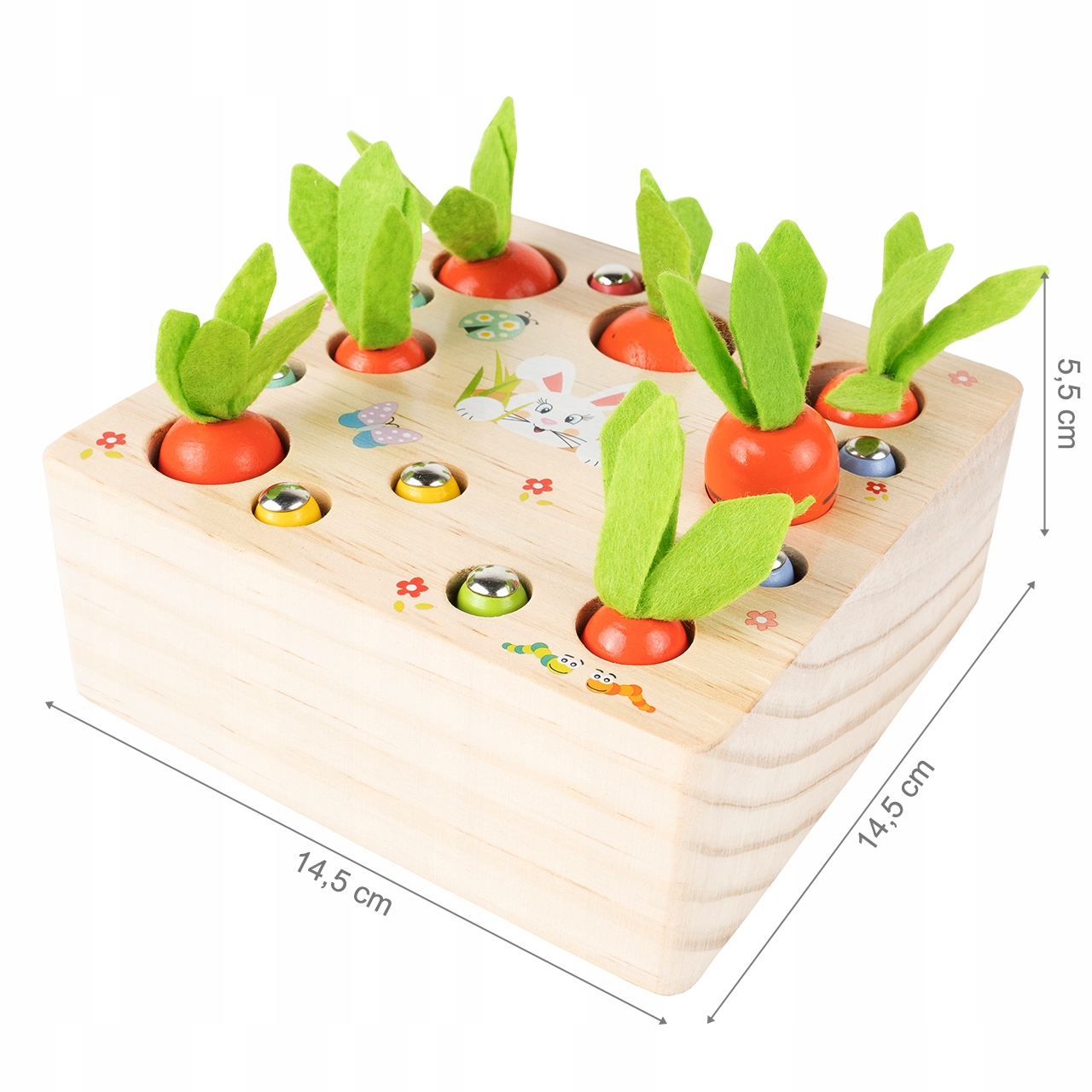 MATCH THE CARROT WOODEN SKILL GAME Held fehlt