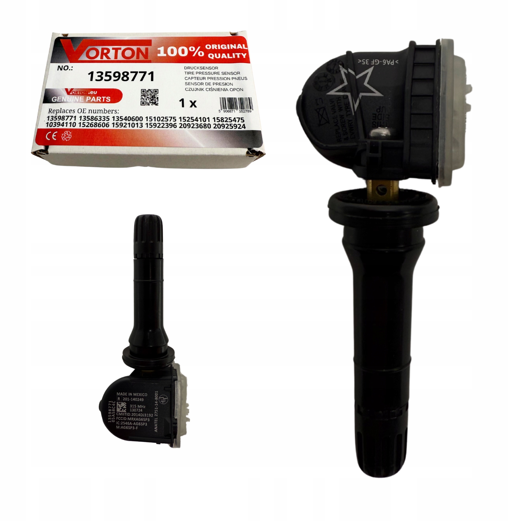 Snímač Tlaku Vzduchu V Pneumatikách Tpms Hummer H2 Buick Cadillac Saturn