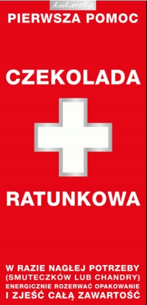 

Czekolada Ratunkowa śmieszny 18 30 40 50