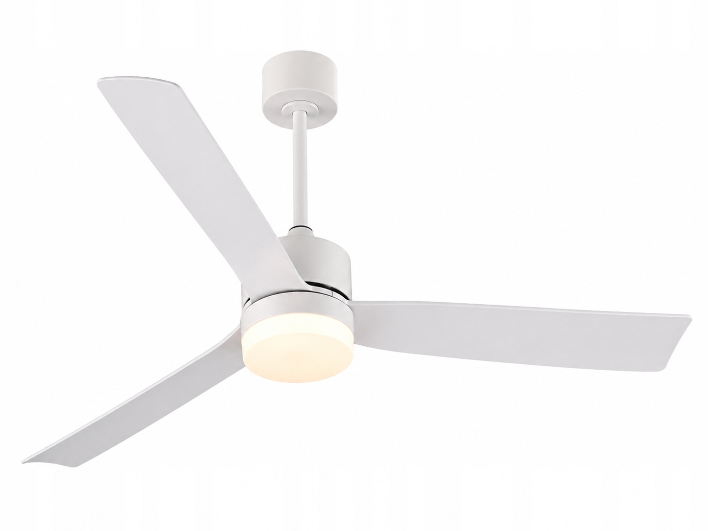 Moderný Biely Led Stropný Ventilátor 22W Ø132 CM Diaľkový Ovládač Vargo DL1371