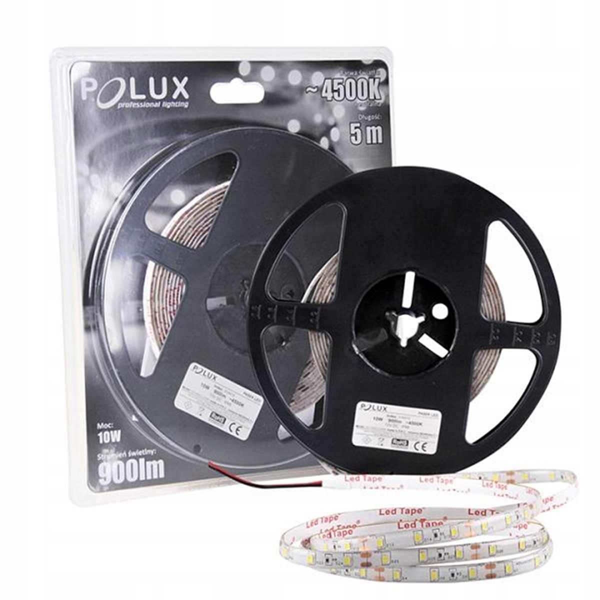 

Taśma Led 10W 4500K Neutralna 900lm IP65 5m 120°