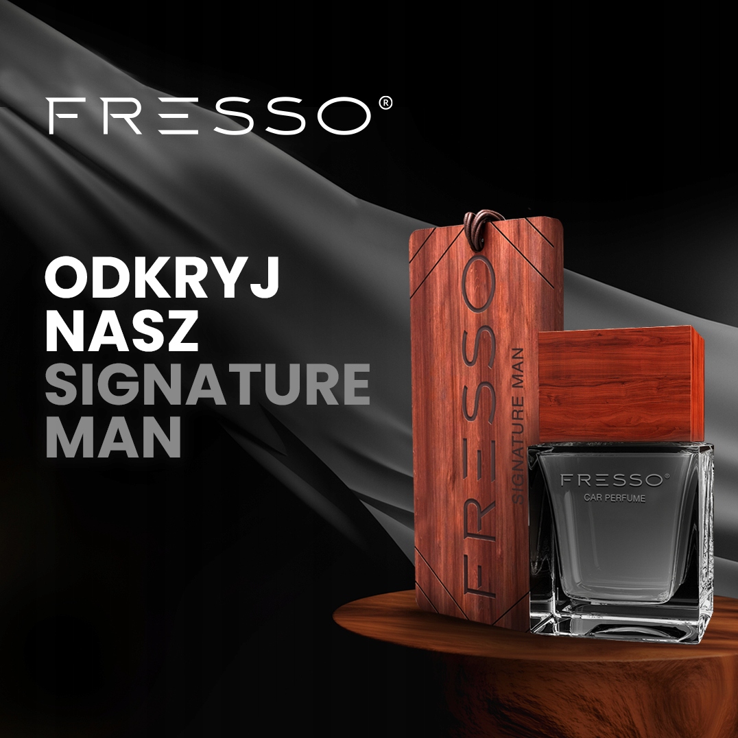 Fresso Signature Man Perfumy + Zawieszka Do Auta Waga produktu z opakowaniem jednostkowym 0.2 kg