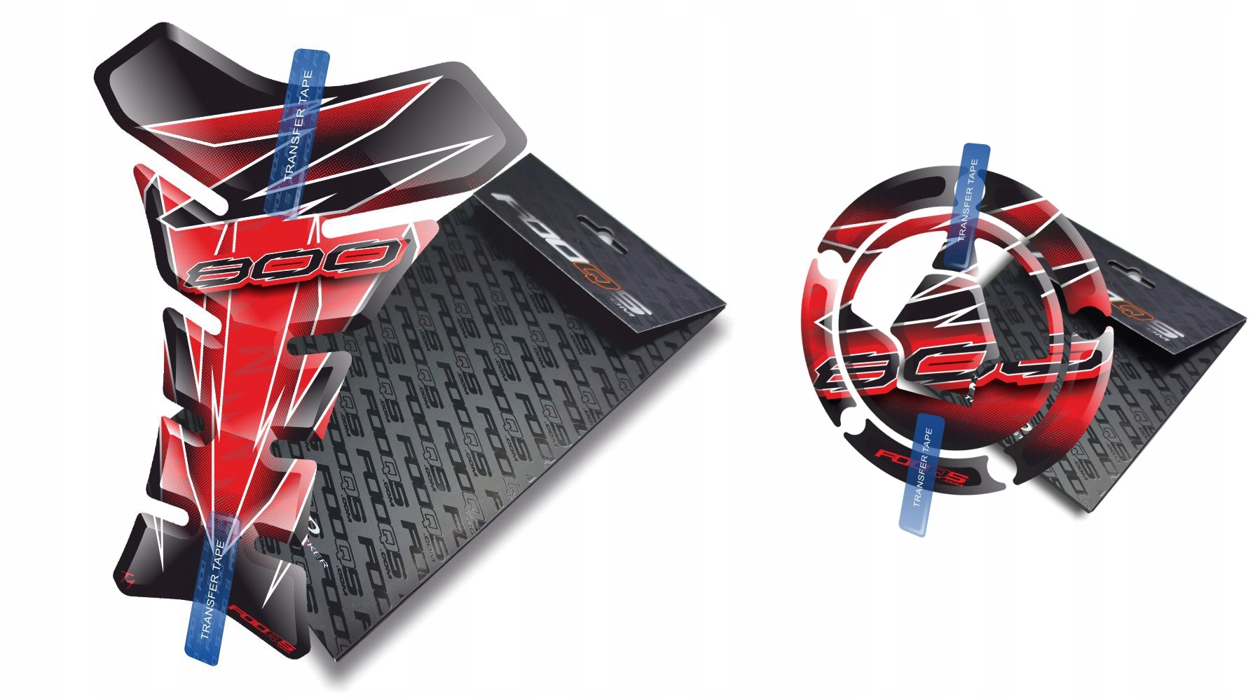 Tank-pad Cap-pad od firmy Fooqs pro Kawasaki Z-800 Červený