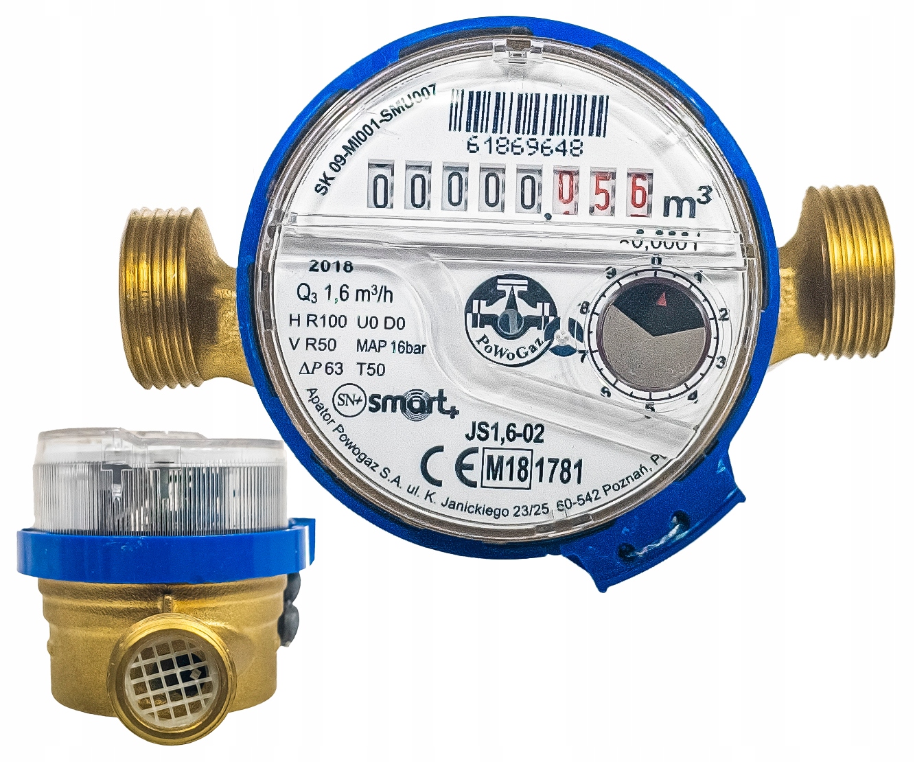 WODOMIERZ LICZNIK ZIMNEJ WODY JS 1.6 DN15 1/2" APATOR POWOGAZ