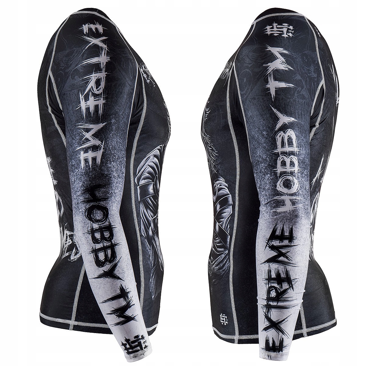 RASHGUARD męski z długim rękawem PSYCHO CLOWN S Kolekcja EXTREME HOBBY Sport