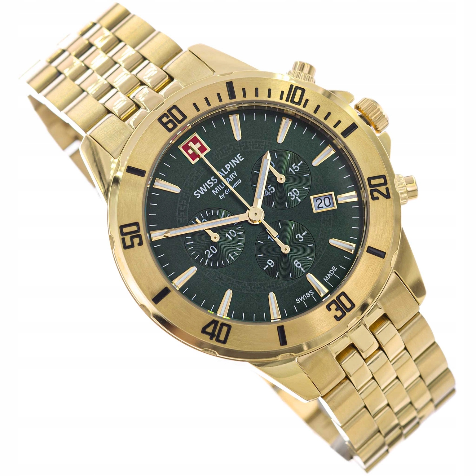 Pánské Hodinky Swiss Alpine Military SAM7024.9114 Chronograf Datumovka 10ATM