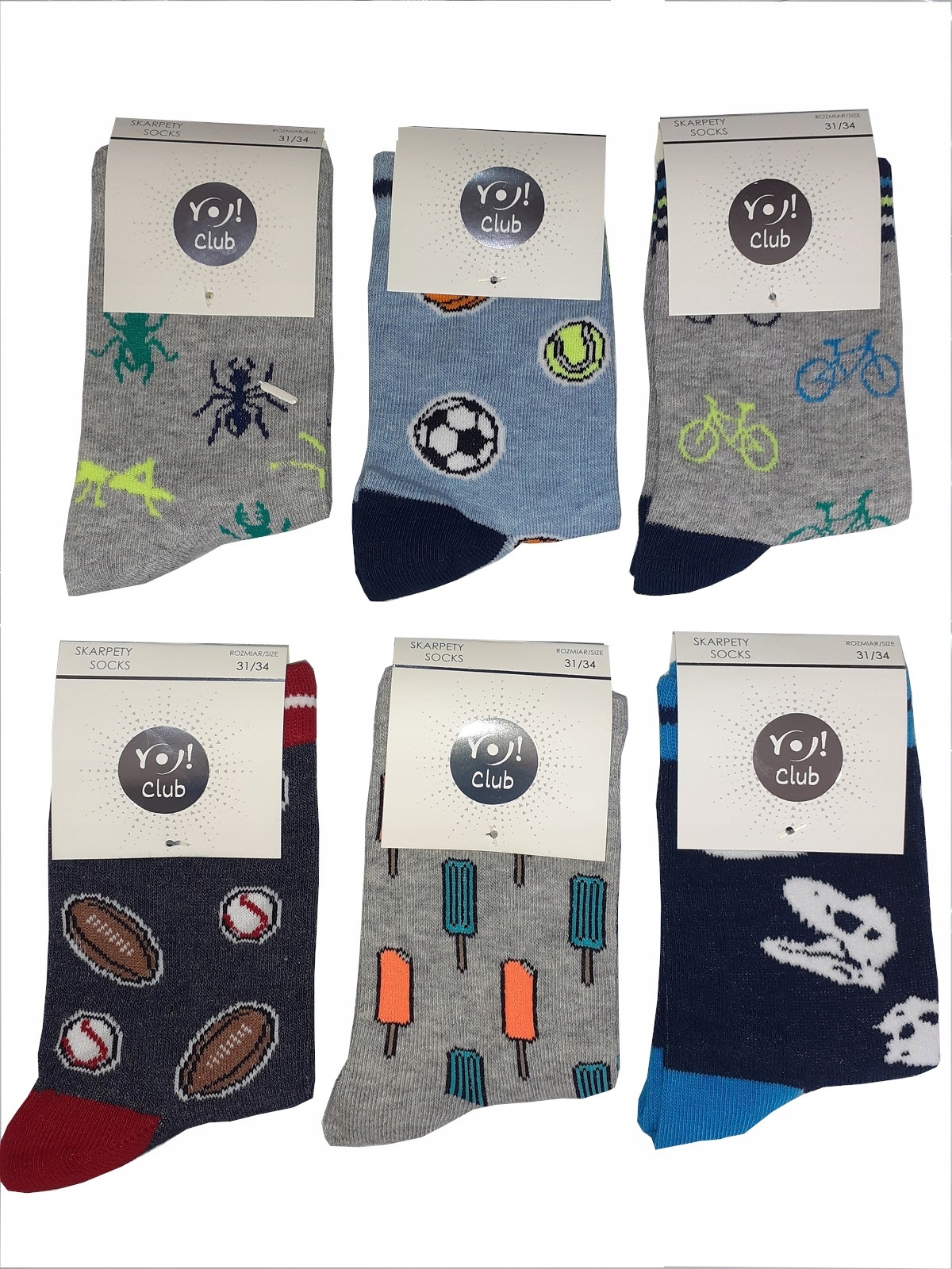 

6x Skarpetki Skarpety Dziecięce Bawełniane *31-34