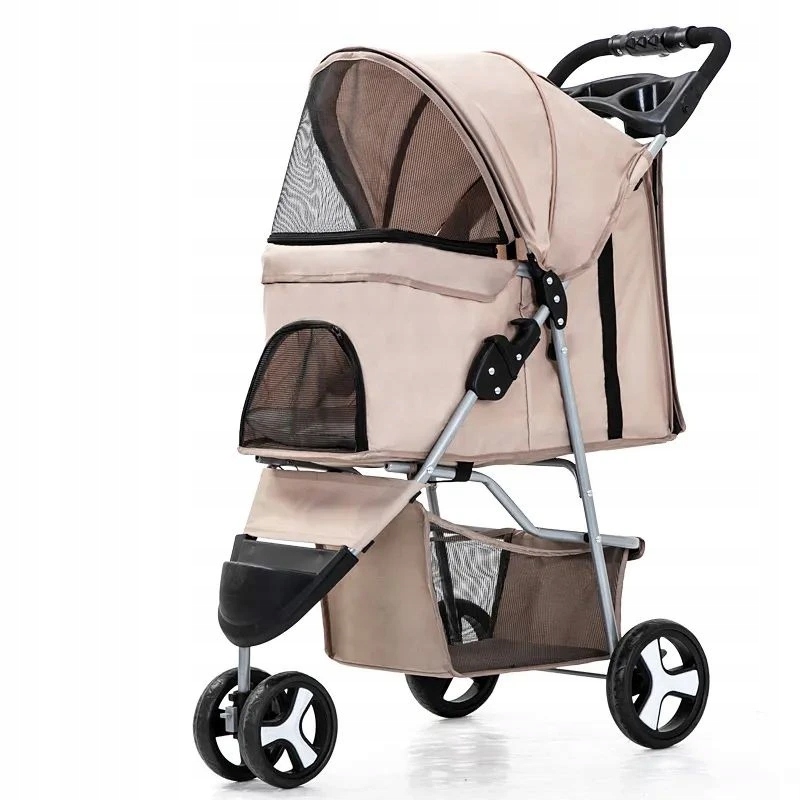 Levně Buggy Kočárek pro psy 47 x 100 x 80 cm, Béžová