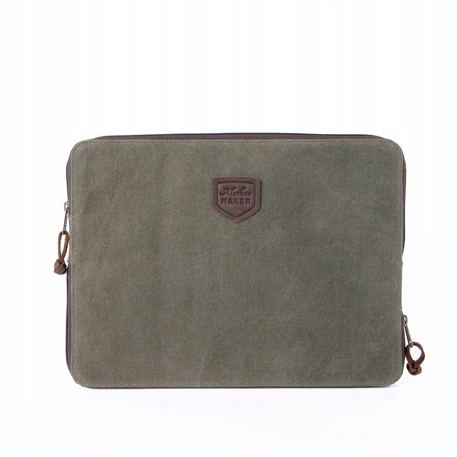 Voděodolné látkové pouzdro na notebook Paxson Alaskan Maker Khaki do 15,6"