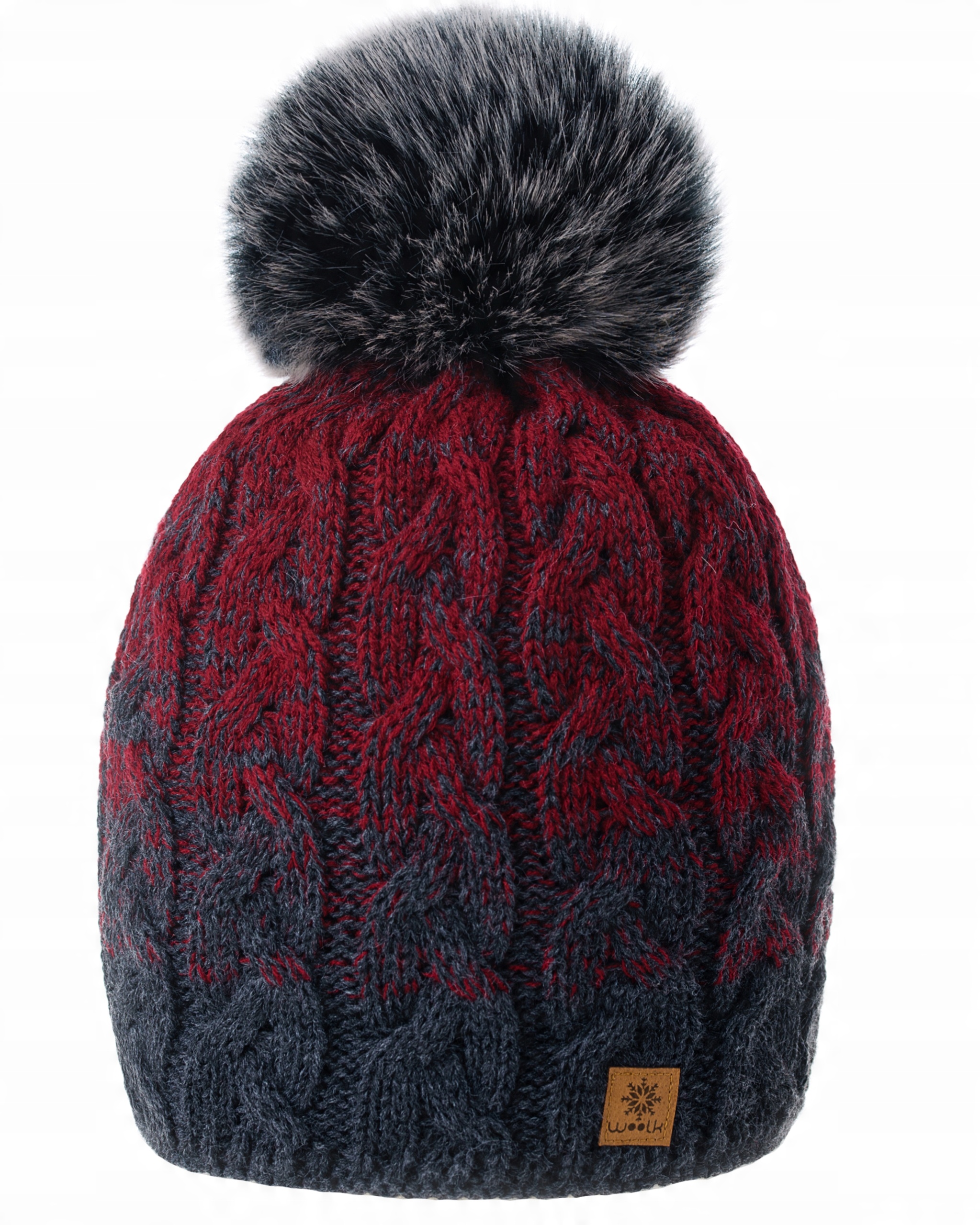 

Zimowa Czapka Ciepła pompon i polar Woolk Pola
