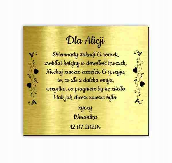 Elegancka tabliczka informacyjna trwała PRZEDSZKOLE SZKOŁA Gabinet Biuro A4 Marka inny