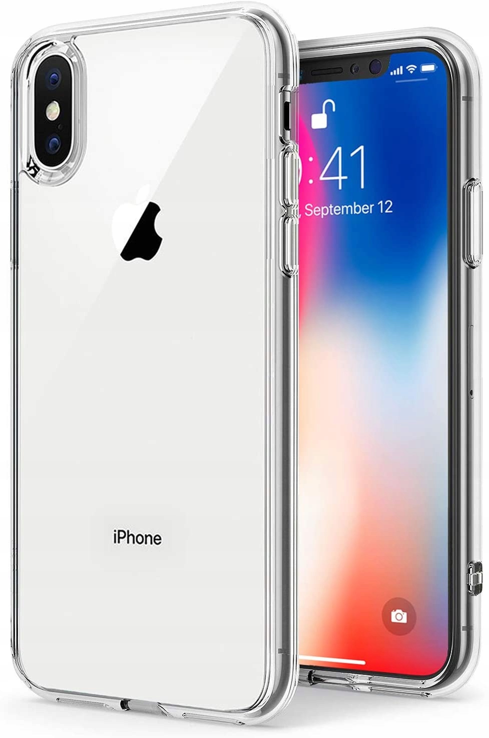 

Etui Przezroczyste +szkło do Iphone X Clear 2MM