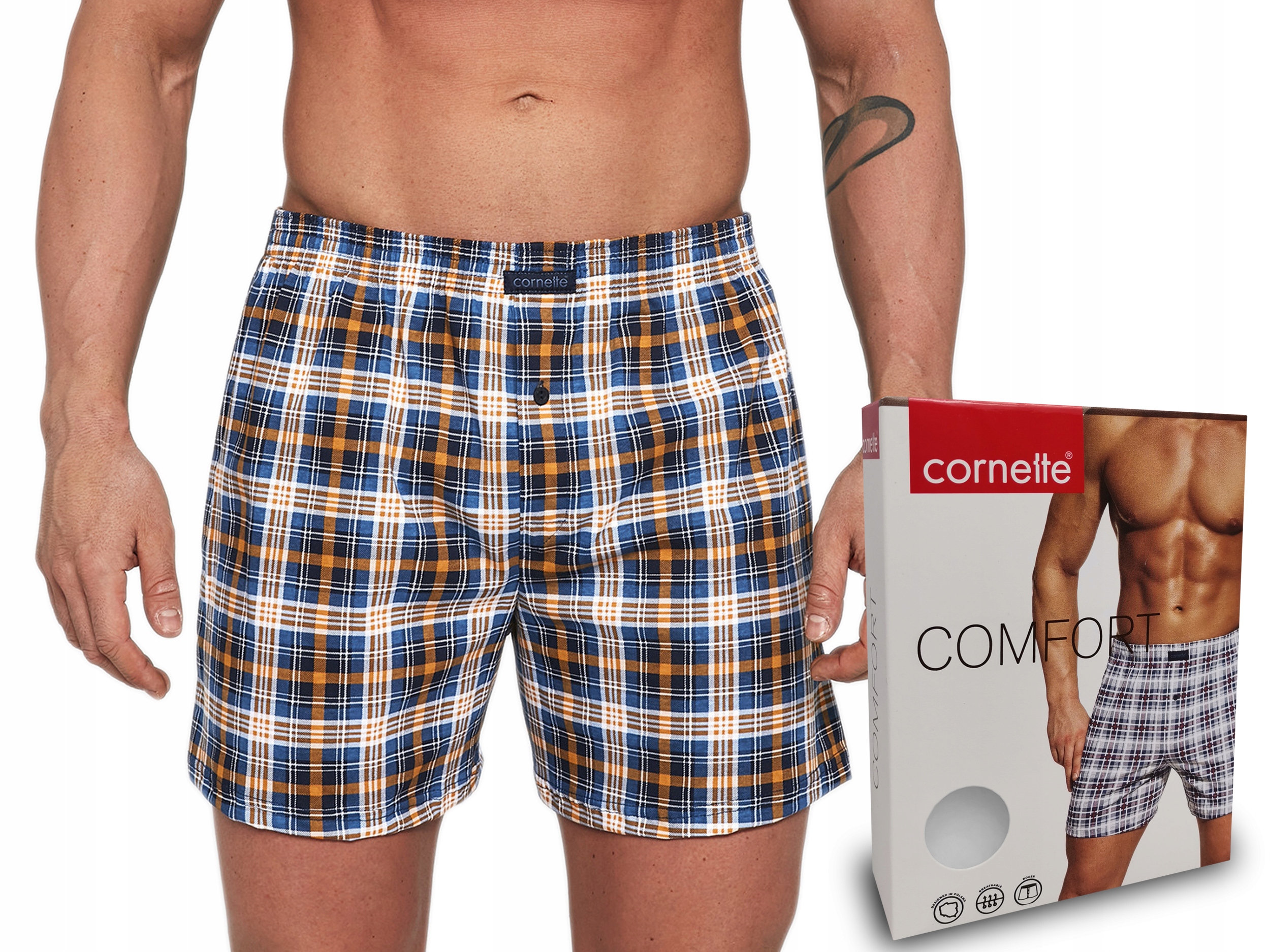 

bokserki Cornette Comfort cotton 002/207 krata 5XL