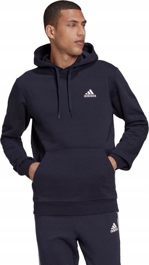 Pánská Mikina Adidas Essentials Fleece Hoodie Tmavě Modrá H12216 velikost XL