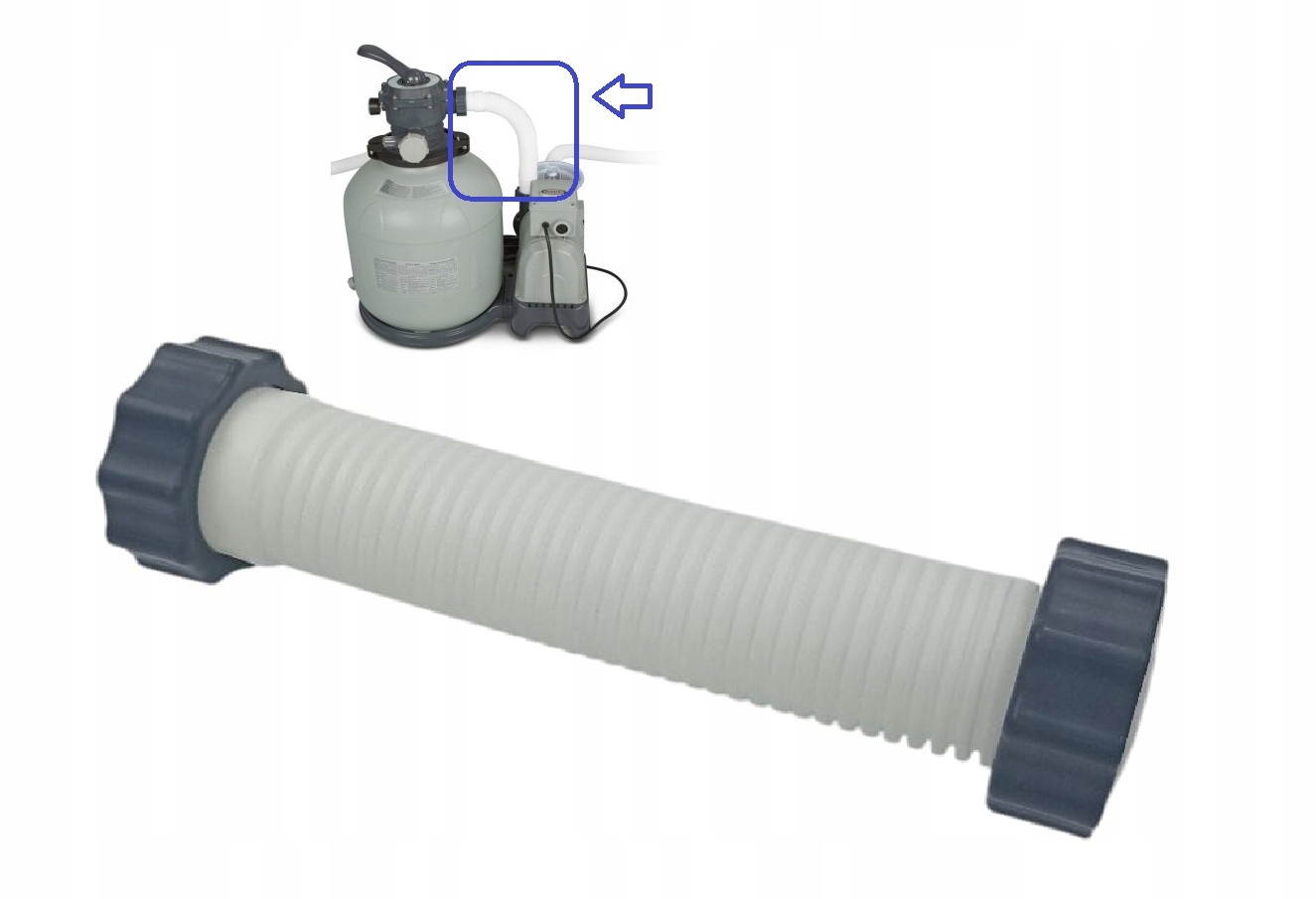 Spojovací hadice pro pískové čerpadlo Intex 28648 28648GS SX2800 SF70220-1