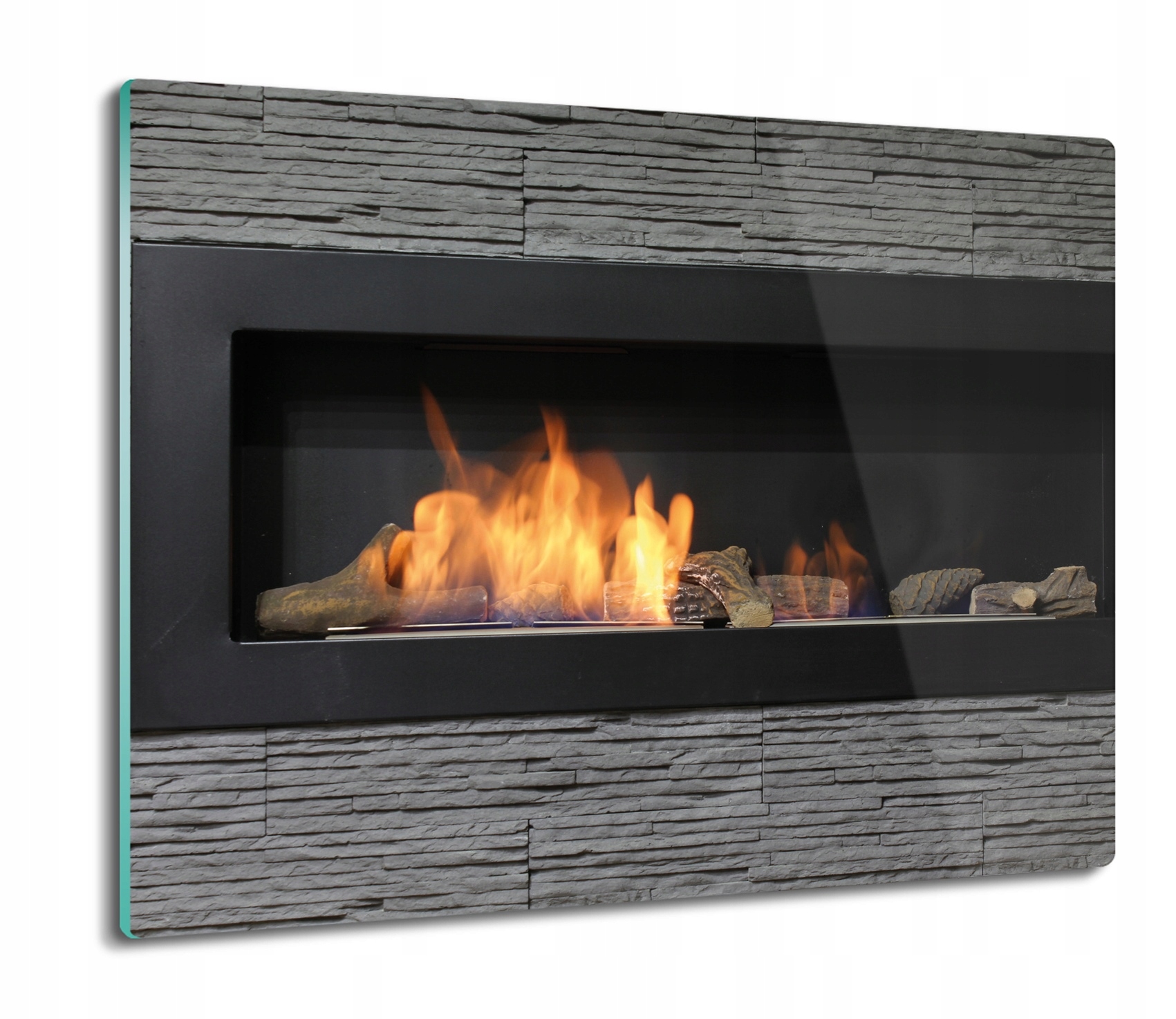 

Kominek ogień 60x52 deska nowoczesna