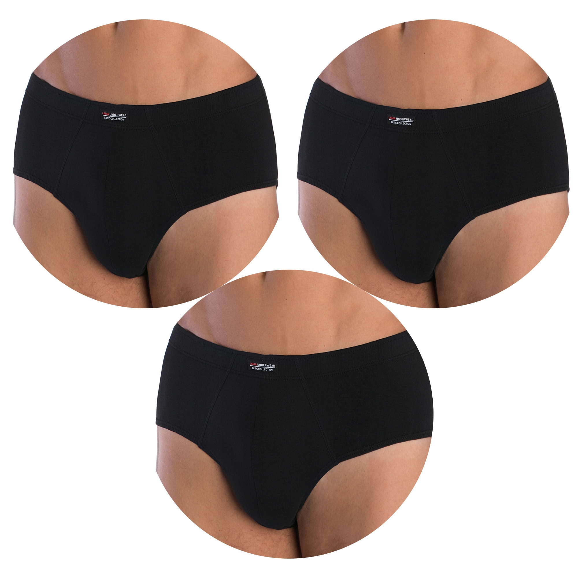 6-PAK Slipy Majtki Męskie Bawełna Classic Lama XL