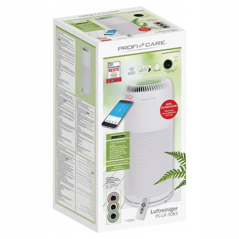 OCZYSZCZACZ POWIETRZA JONIZATOR POCHŁANIACZ Z WIFI Komunikacja wyświetlacz