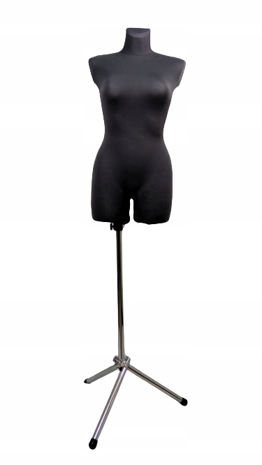 Krejčovská figurína na kovové základně 38/40 M Grafitová