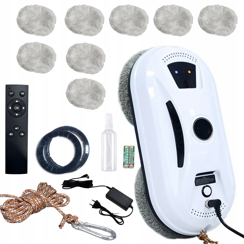 Inteligentny Robot Do Mycia Okien Szyb Luster Myjka Automatyczna Zestaw