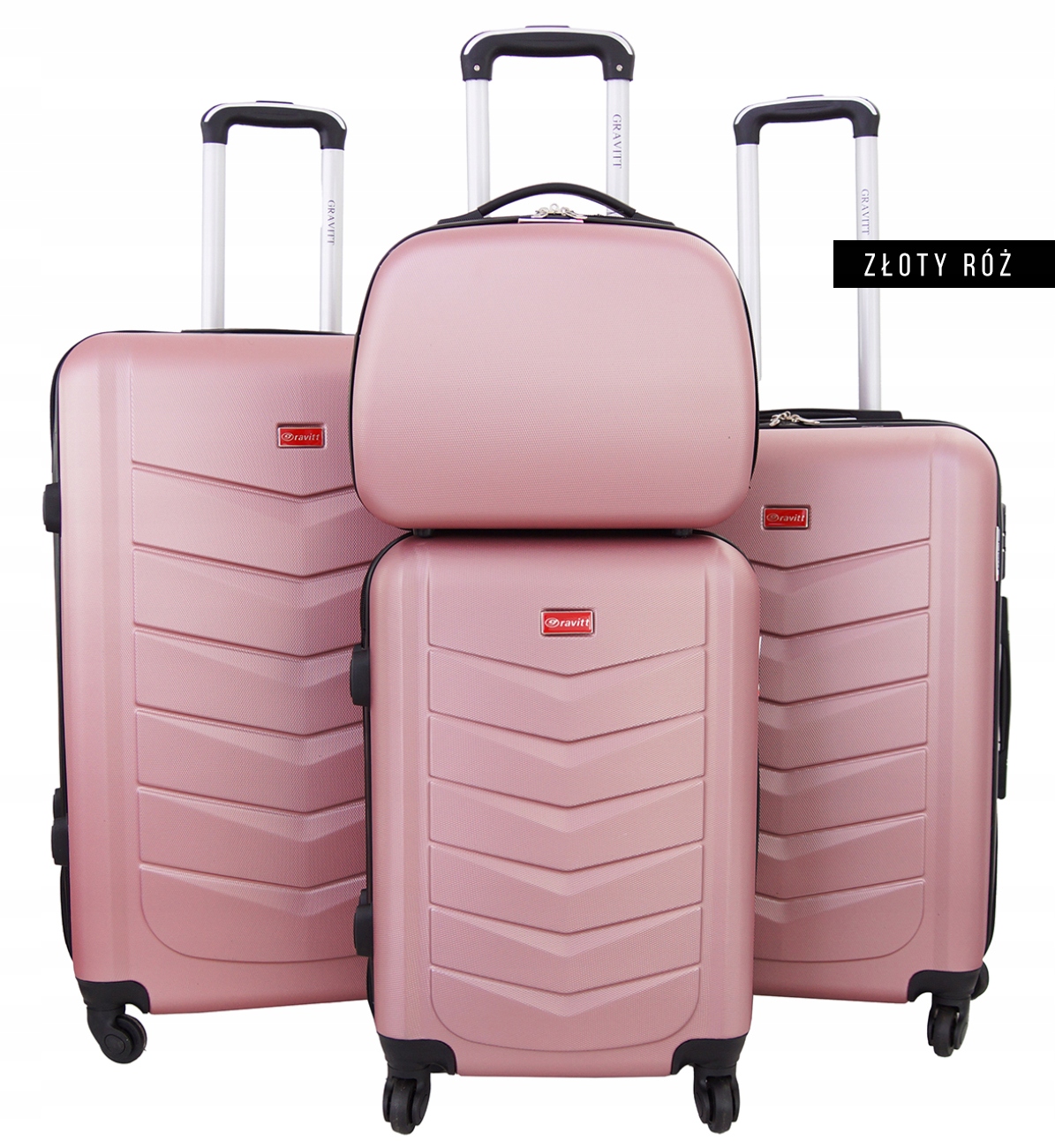 WALIZKA BAGAŻ ZESTAW KOMPLET 4w1 602 Wielkość zestaw
