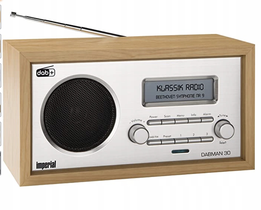 Радио cyfrowe Dabman 30 DAB+/DAB/UKF, AUX В brąz