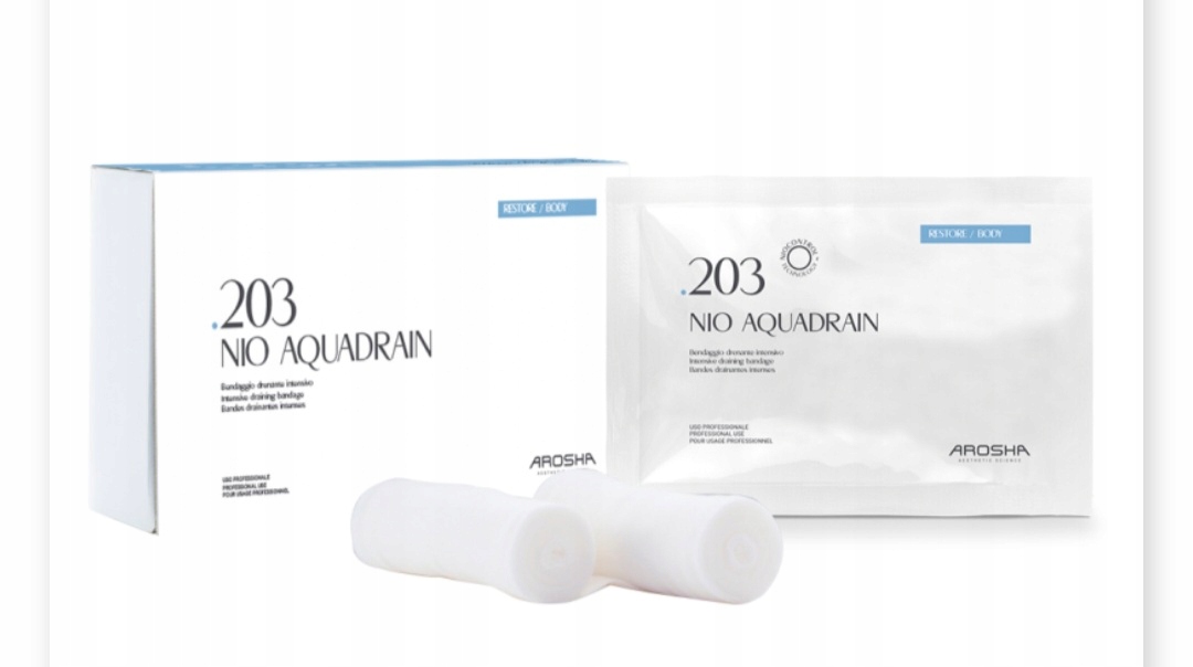Arosha Aqua Drain Zastoje Wodne Bandaże Wyszczuplające 2 Zabiegi!