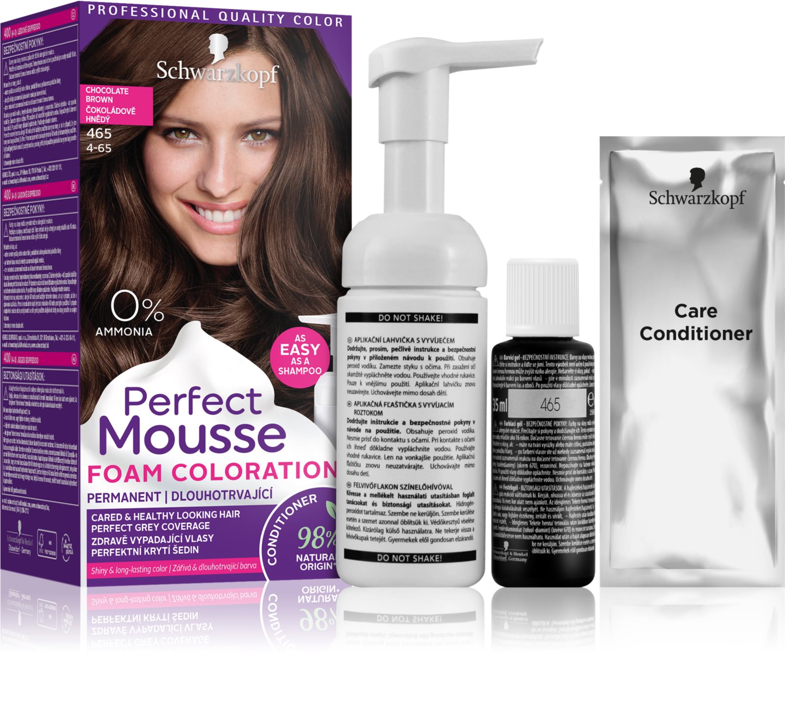 

Schwarzkopf Perfect Mousse Farba 465 czekolada
