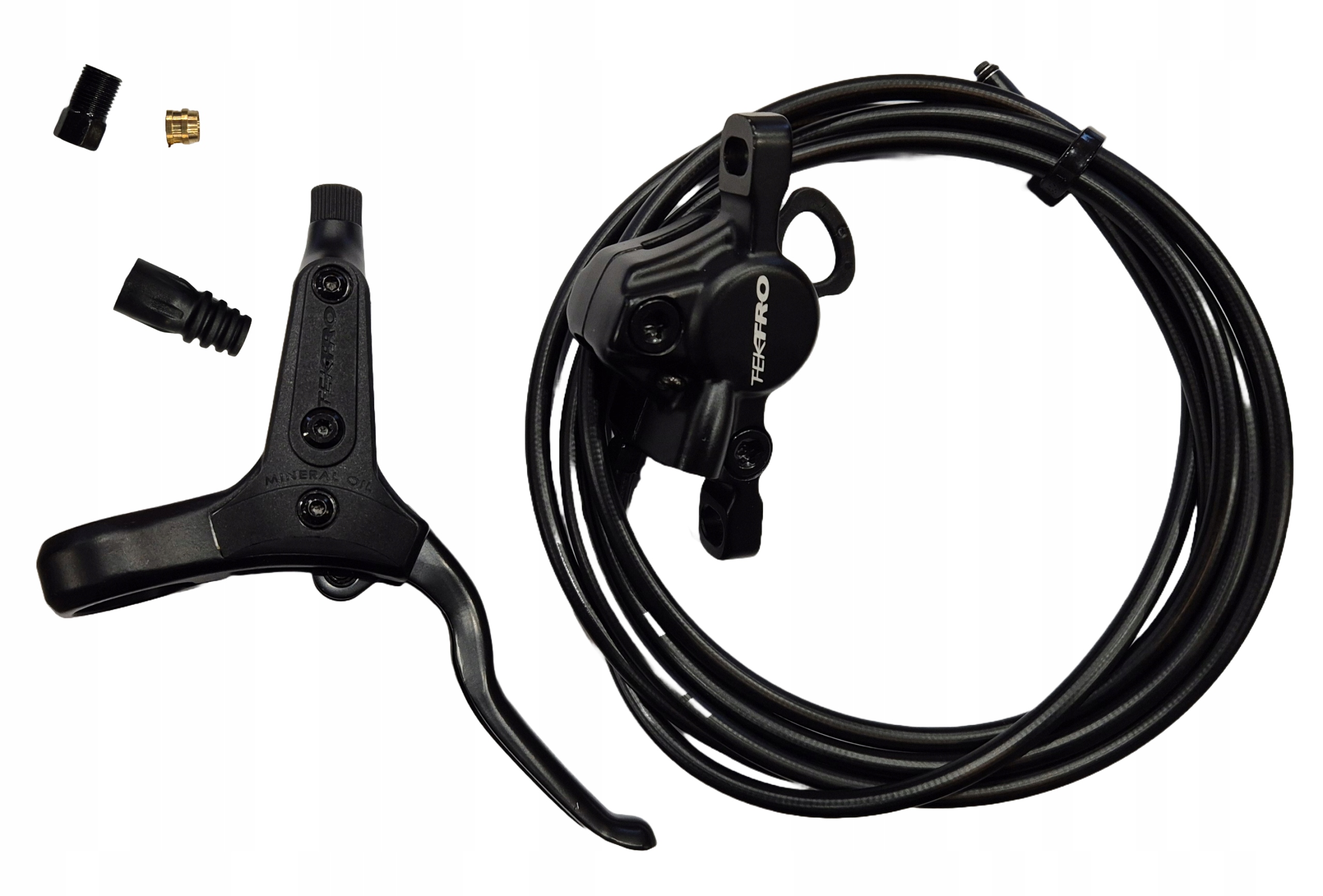 Hamulec tarczowy tył Tektro HD-M275 czarny 2000 mm