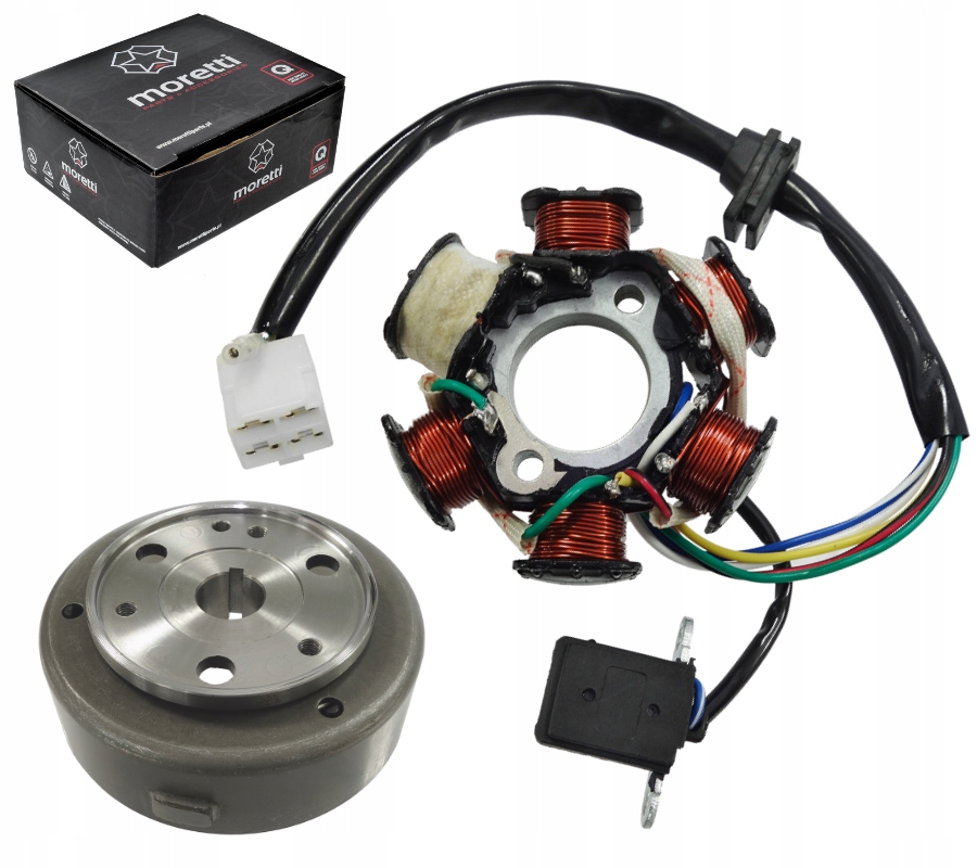 Jiskřiště S Magnetem Stator Quad Atv 6 Cívek 110 125 Barton Bombardier Kxd