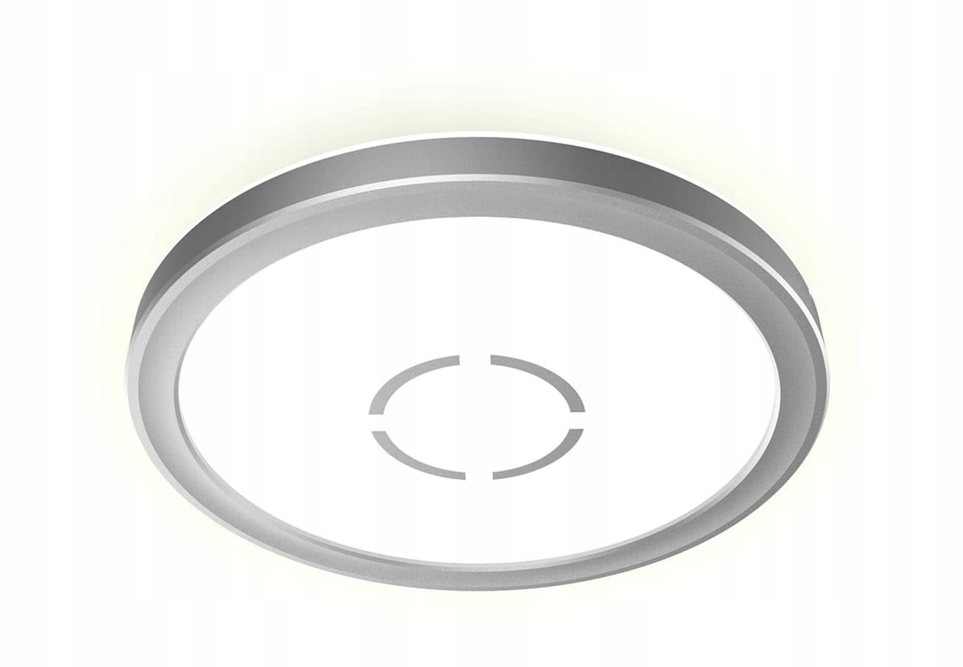 Briloner Slim Led panel 19 cm, 12W, 1400lm, stříbrná, efektní podsvícení
