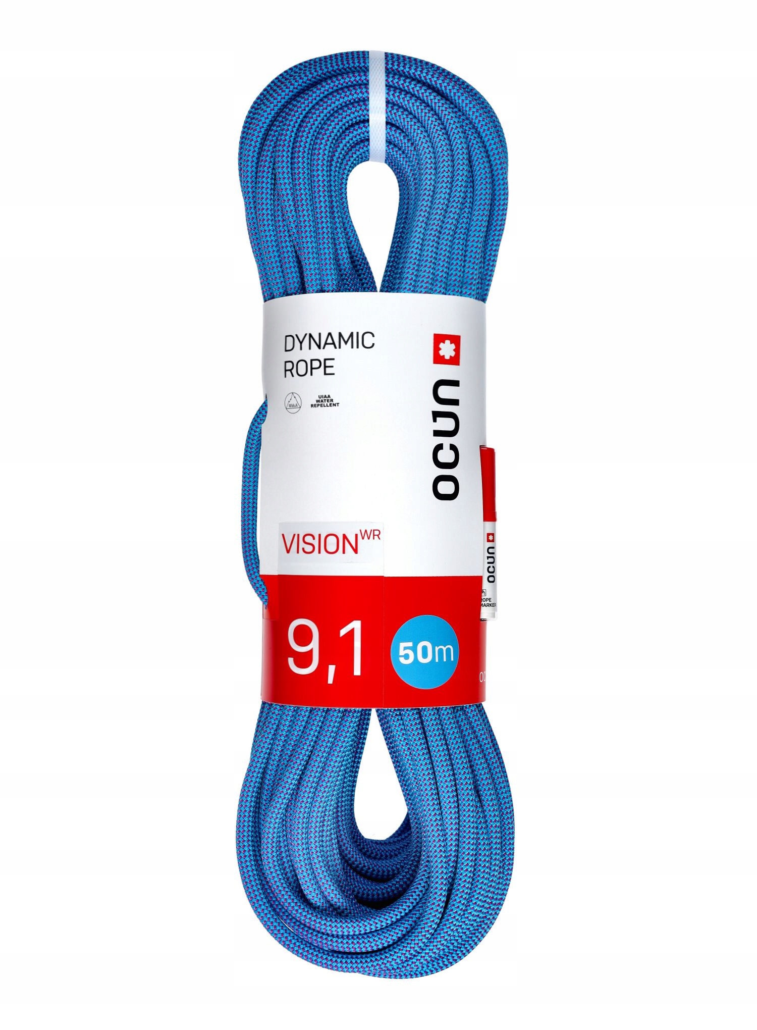 Dynamické lano Ocun Vision Wr 9.1 mm 50 m modro-fialové